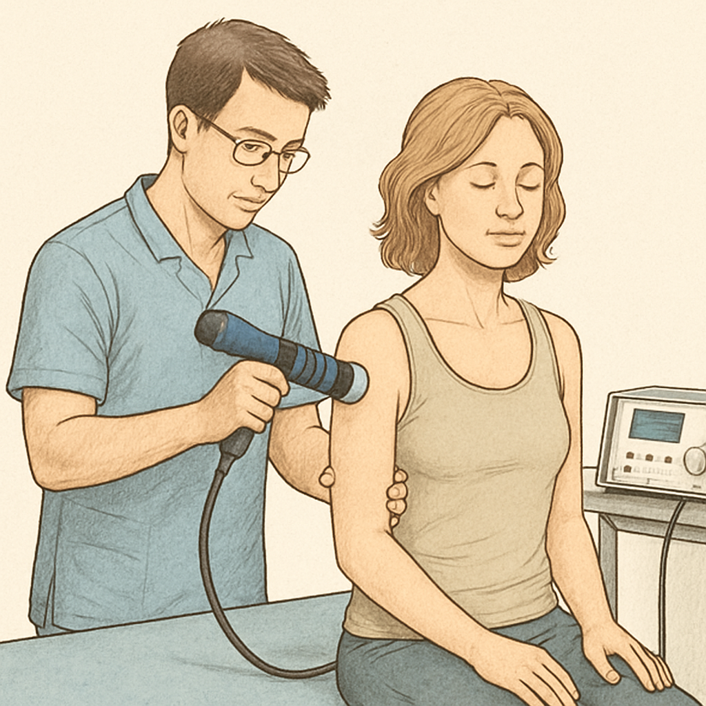 accélérez votre guérison grâce à la thérapie par ondes de choc: solution non invasive, soulagement de la douleur et récupération rapide. prenez rendez-vous.