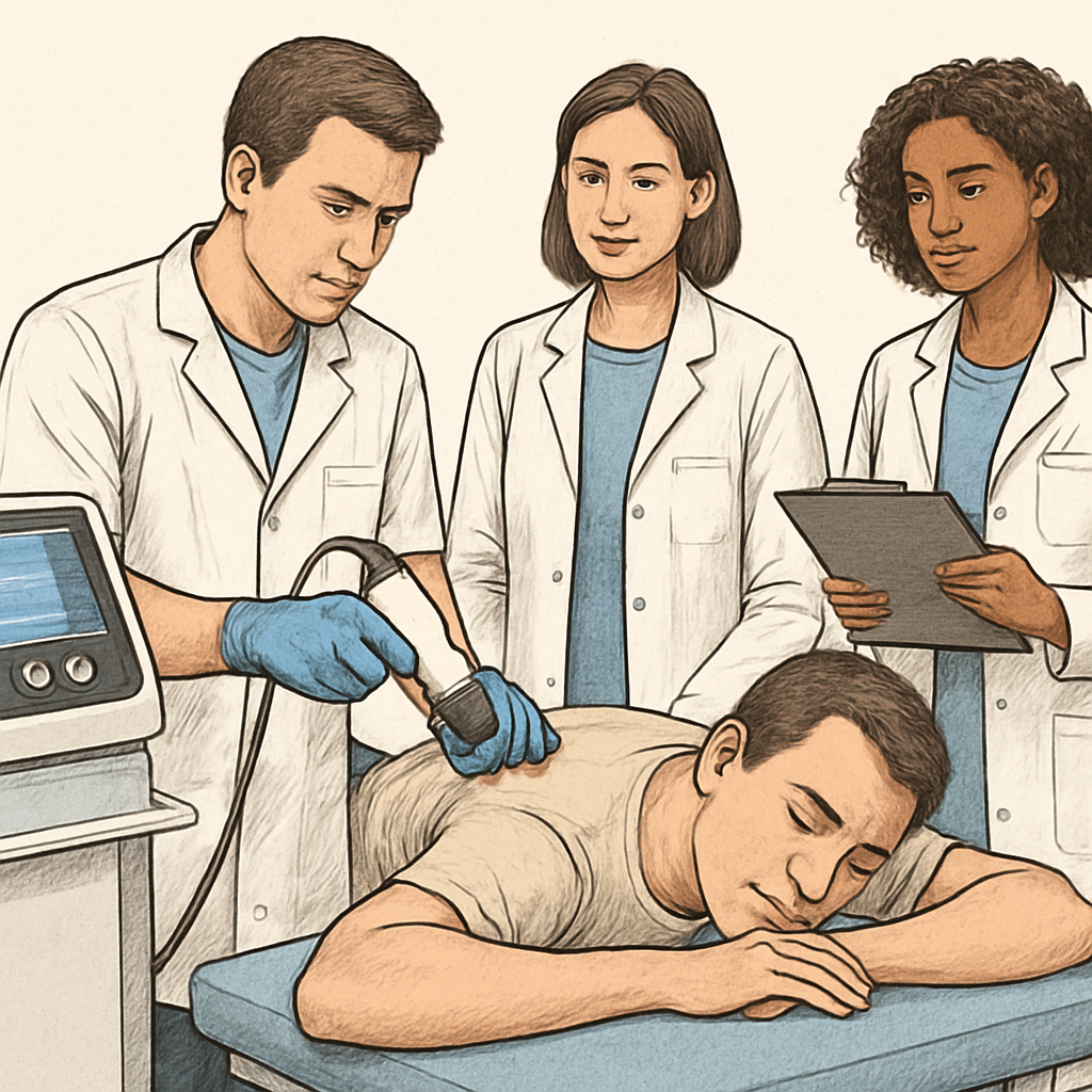 découvrez comment la thérapie par ondes de choc accélère la cicatrisation des déchirures musculaires, réduit la douleur et favorise un retour au sport rapide.