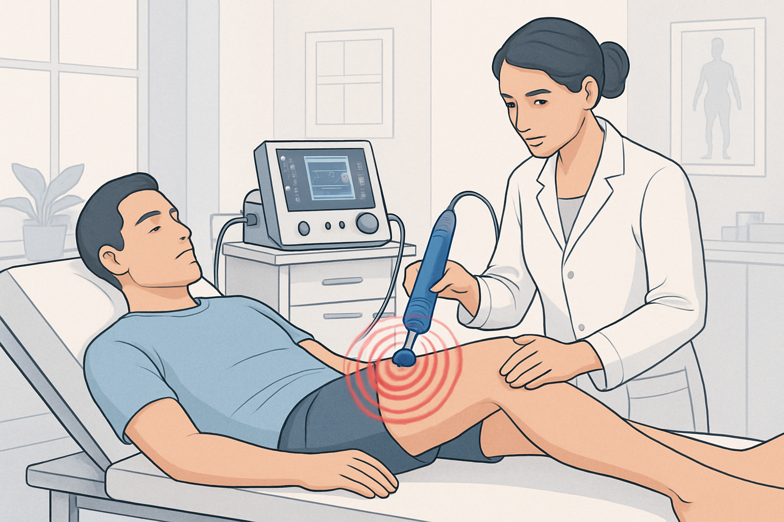 solution non invasive, la thérapie par ondes de choc soulage la douleur et accélère la guérison des bursites chroniques. découvrez avantages et indications.