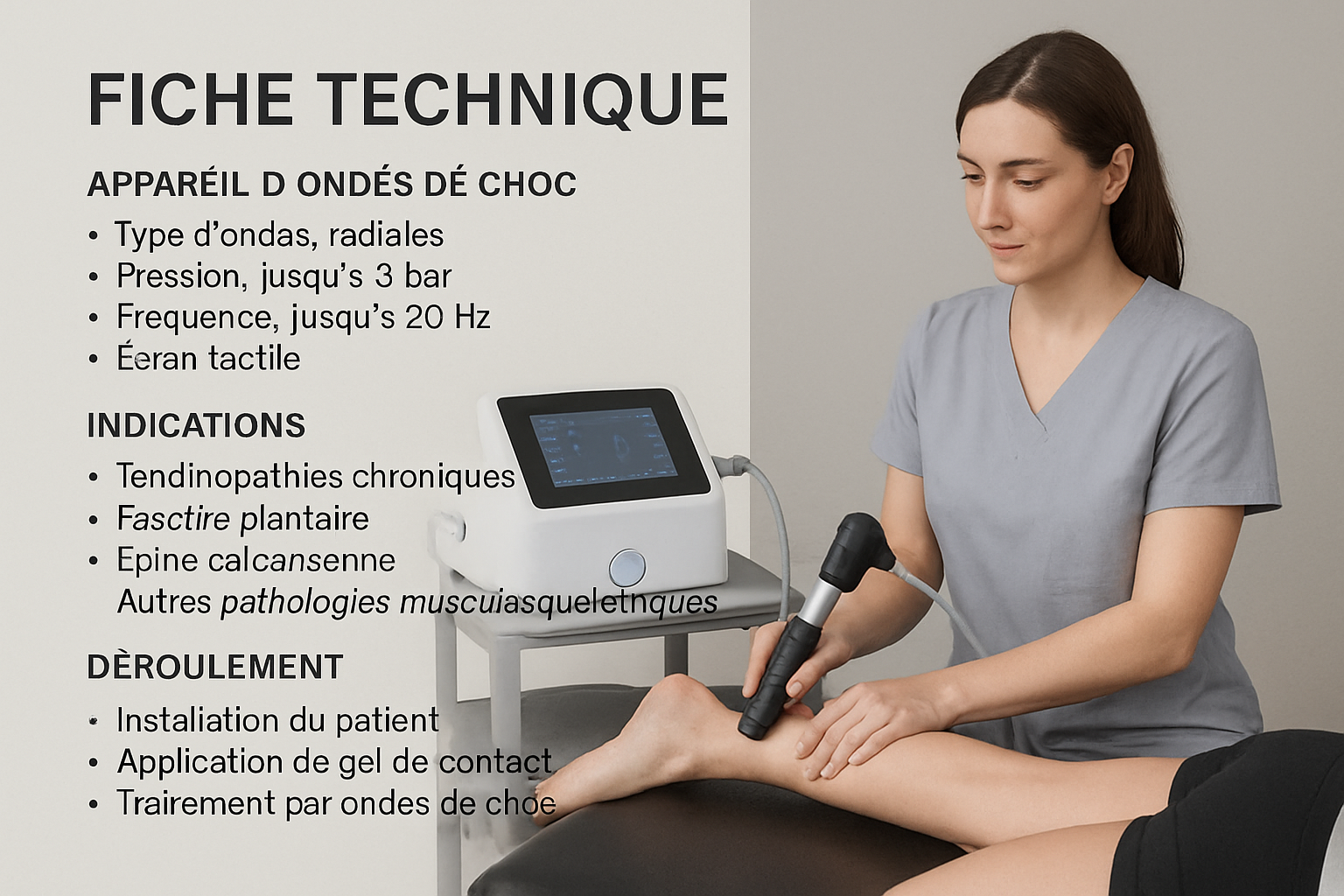 découvrez le traitement par ondes de choc pour la fasciite plantaire à mascouche : une solution rapide, efficace et non invasive pour soulager vos douleurs au talon et retrouver votre mobilité.